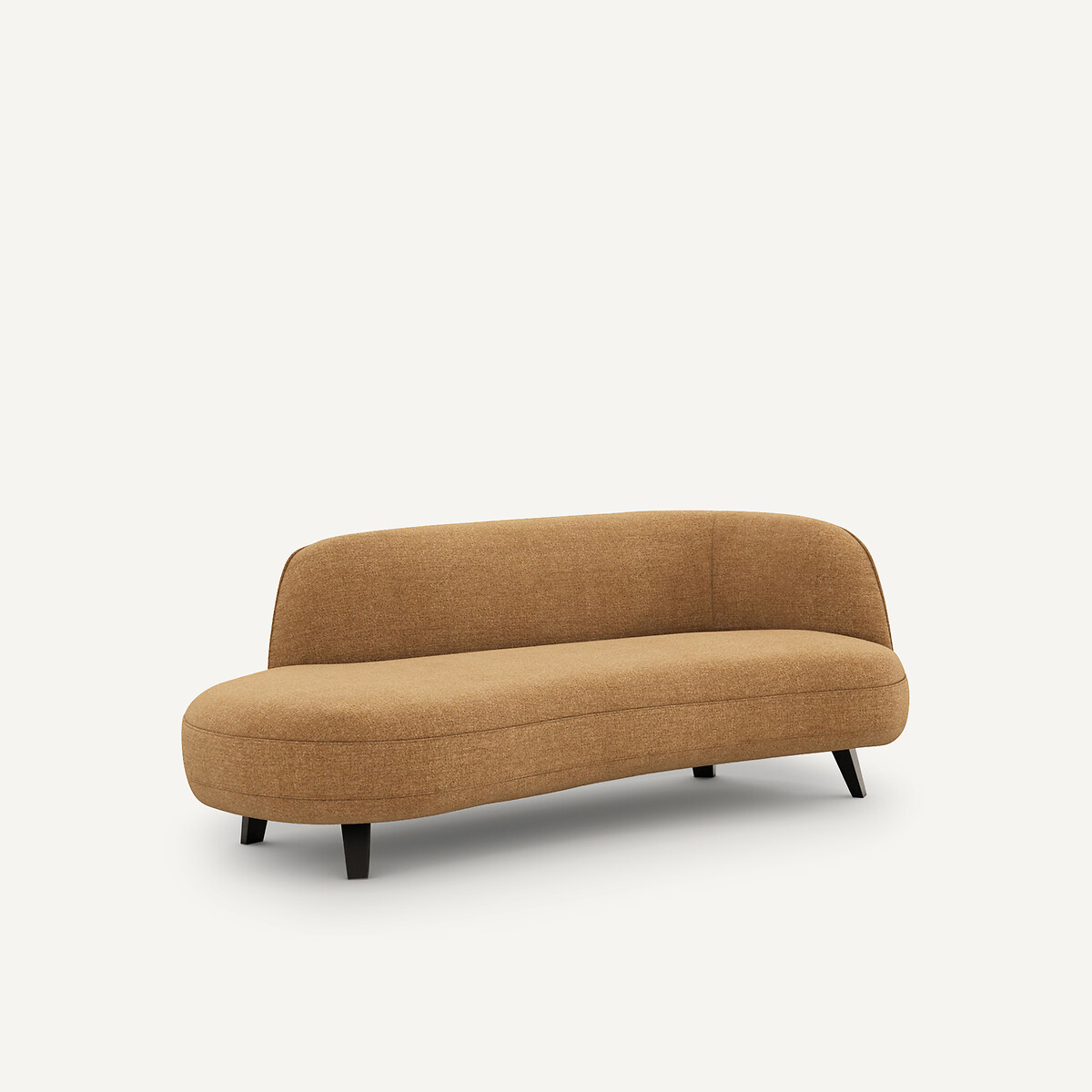 Canapé dormeuse chenille recyclée, ROSEBURY bronze, AM.PM X EMMANUEL GALLINA