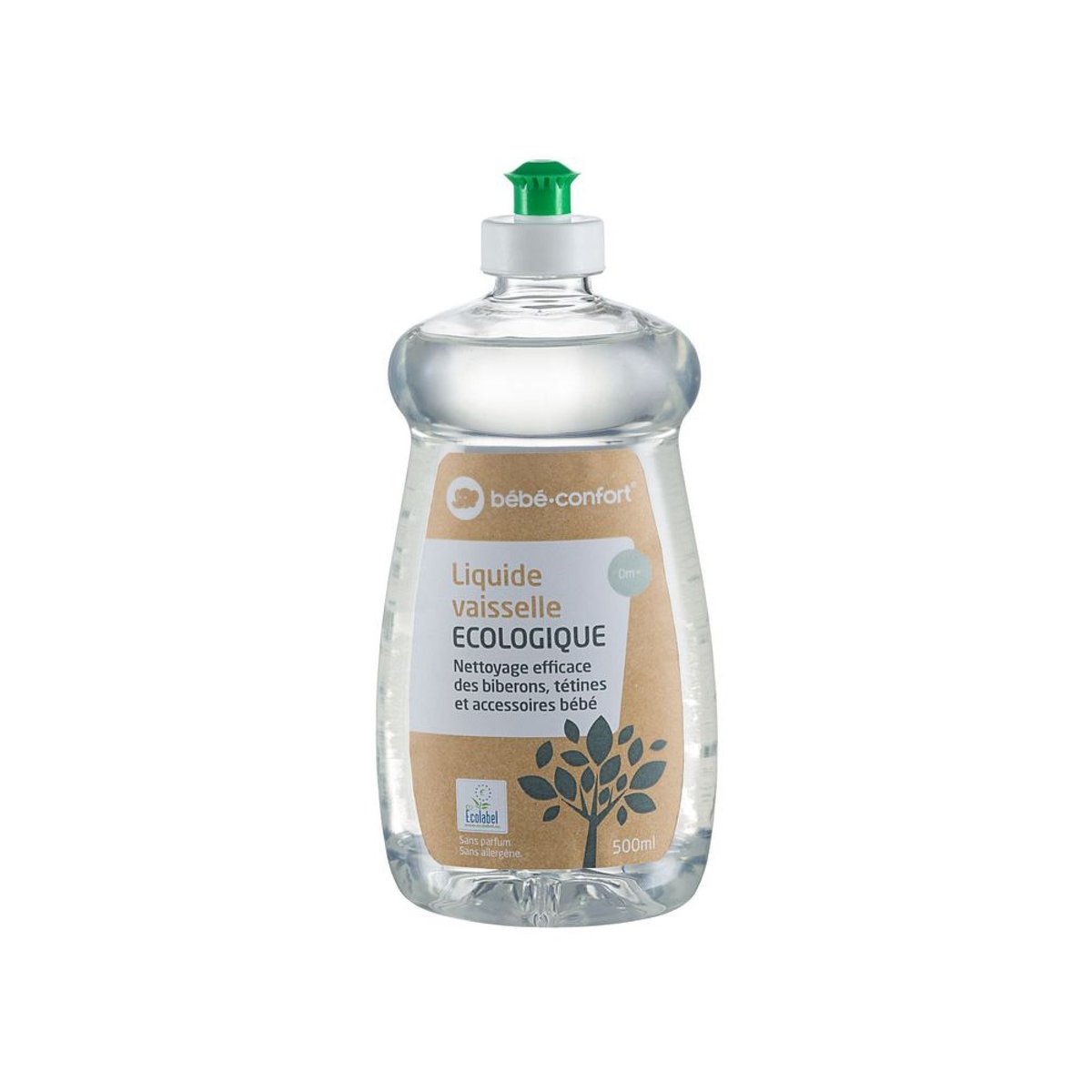 Liquide vaisselle Label eco 500ml couleur unique, BEBECONFORT