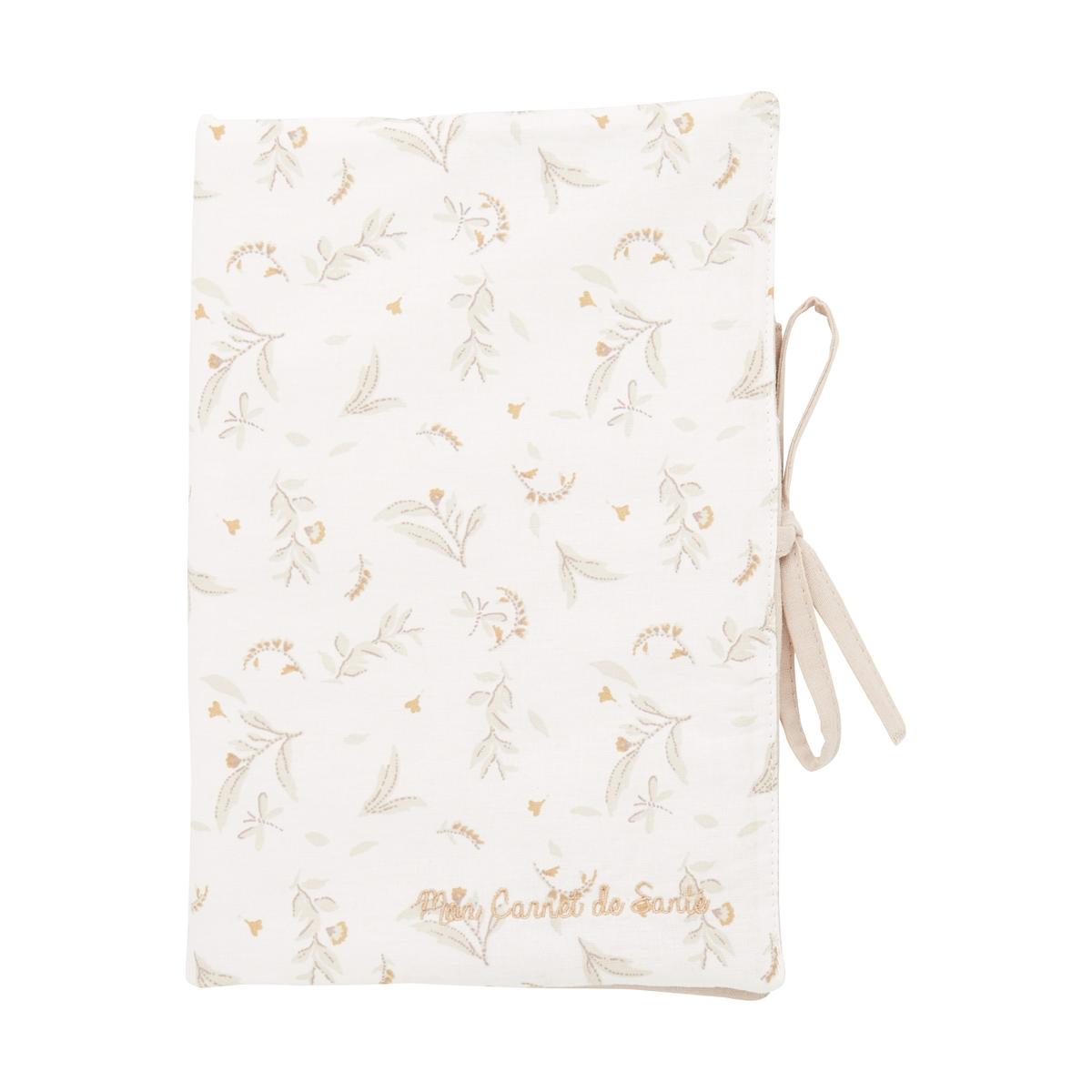 Protège carnet de santé beige, écru, BB & CO