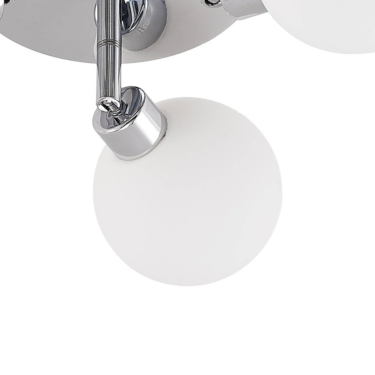 Plafonnier en métal moderne, Zaniba chrome, LINDBY