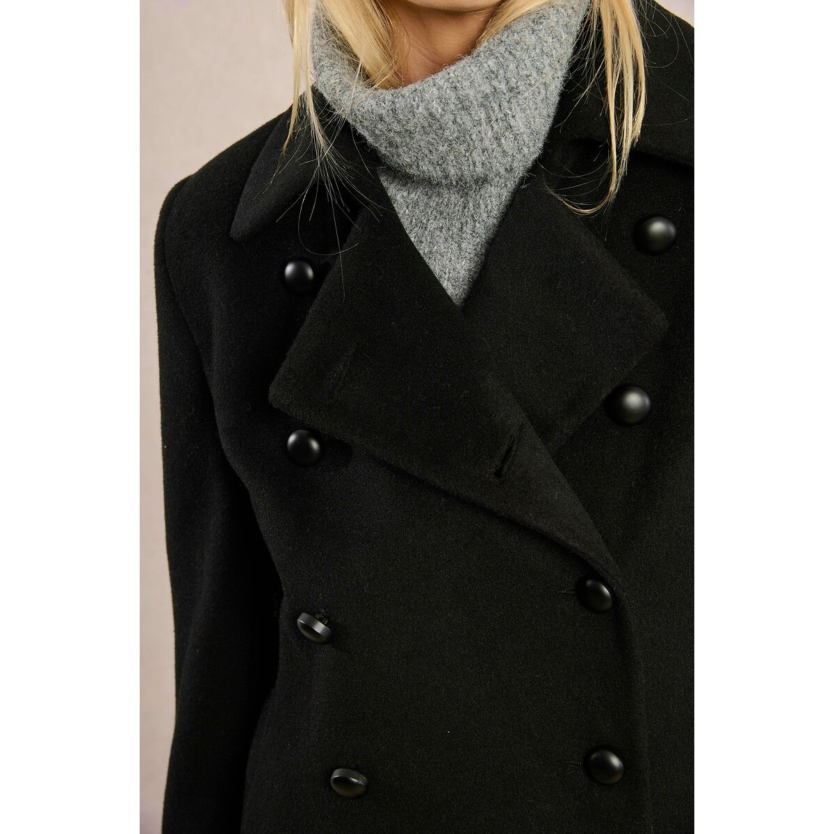 Military Style Coat black, MOLLY BRACKEN