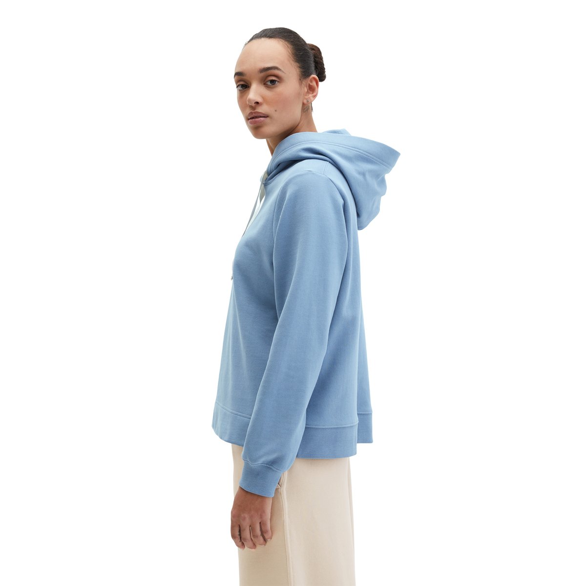 DfC Hoodie relaxed avec surface peignée bleu moyen, MARC O'POLO