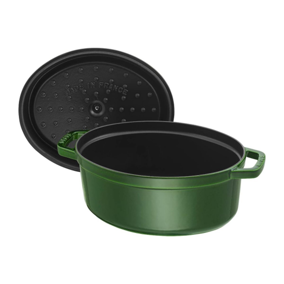 Cocotte ovale la cocotte vert basilic 33 cm vert, STAUB