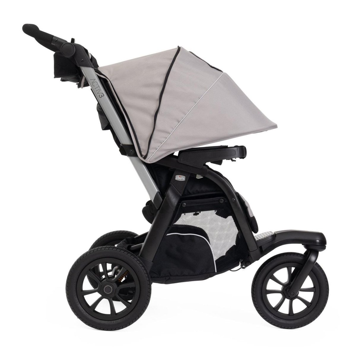 Poussette trio Activ3+ + siège auto Kory I-Size + nacelle Activ3+ gris, CHICCO