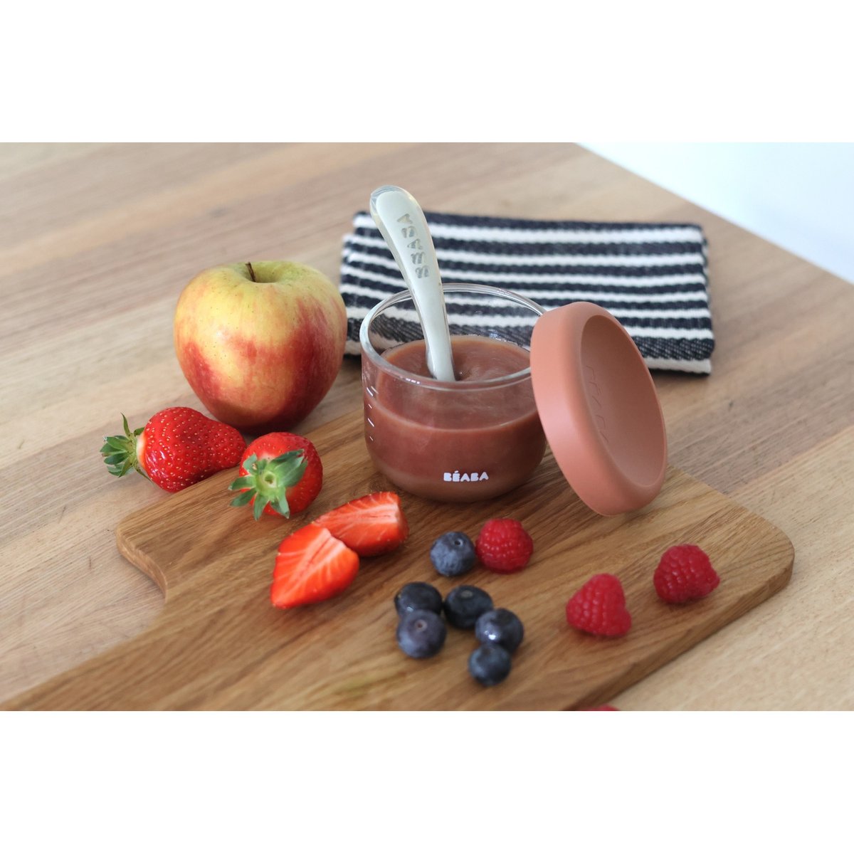 Portion repas en verre 150 ml terracotta, BEABA