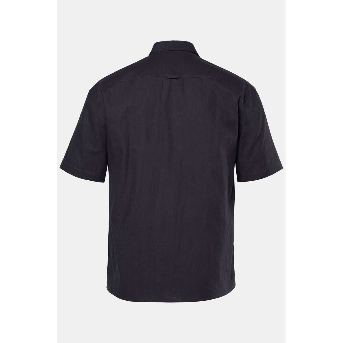 Chemise en lin mélangé noir, STHUGE