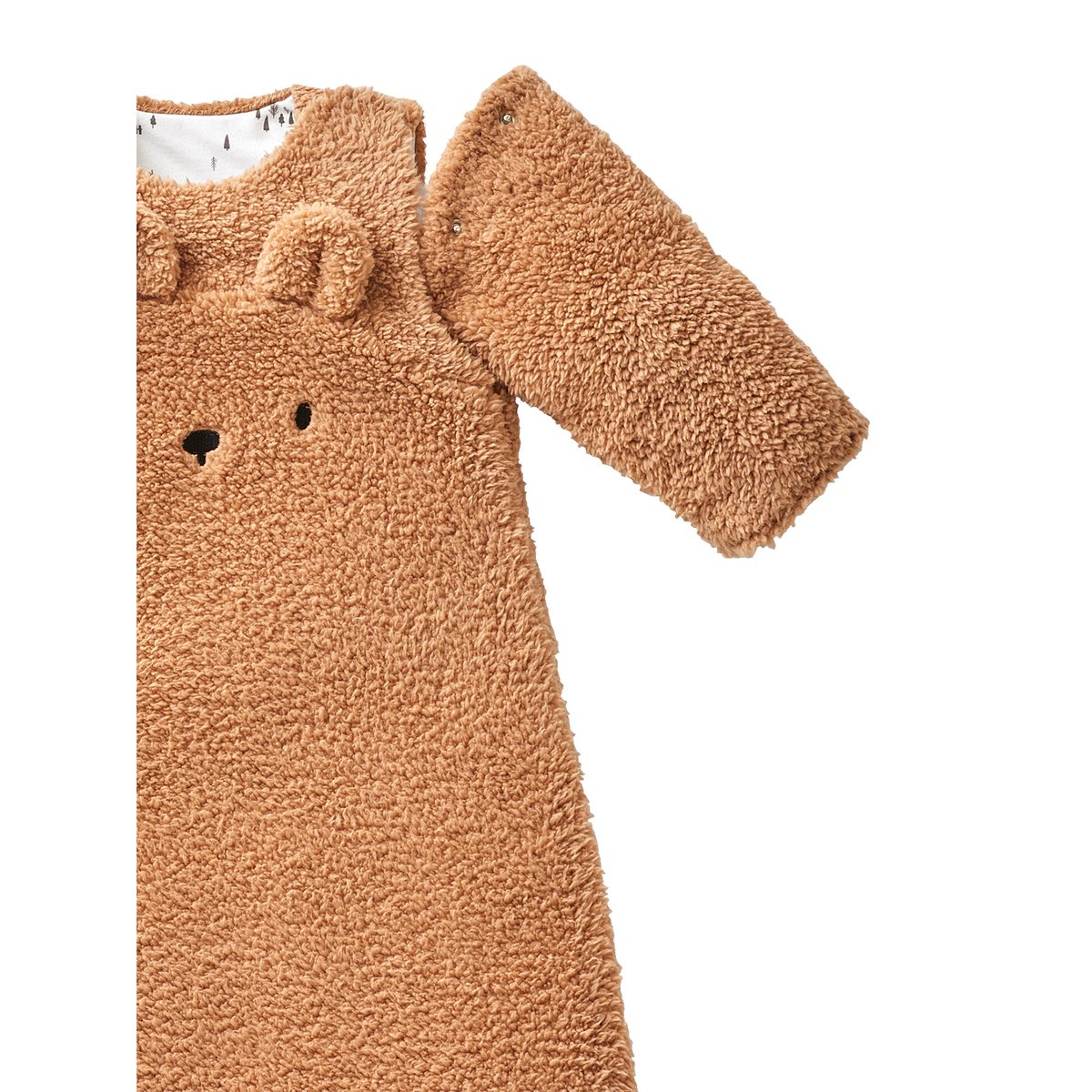 Gigoteuse manches amovibles Ours GREEN FOREST beige foncé, VERTBAUDET