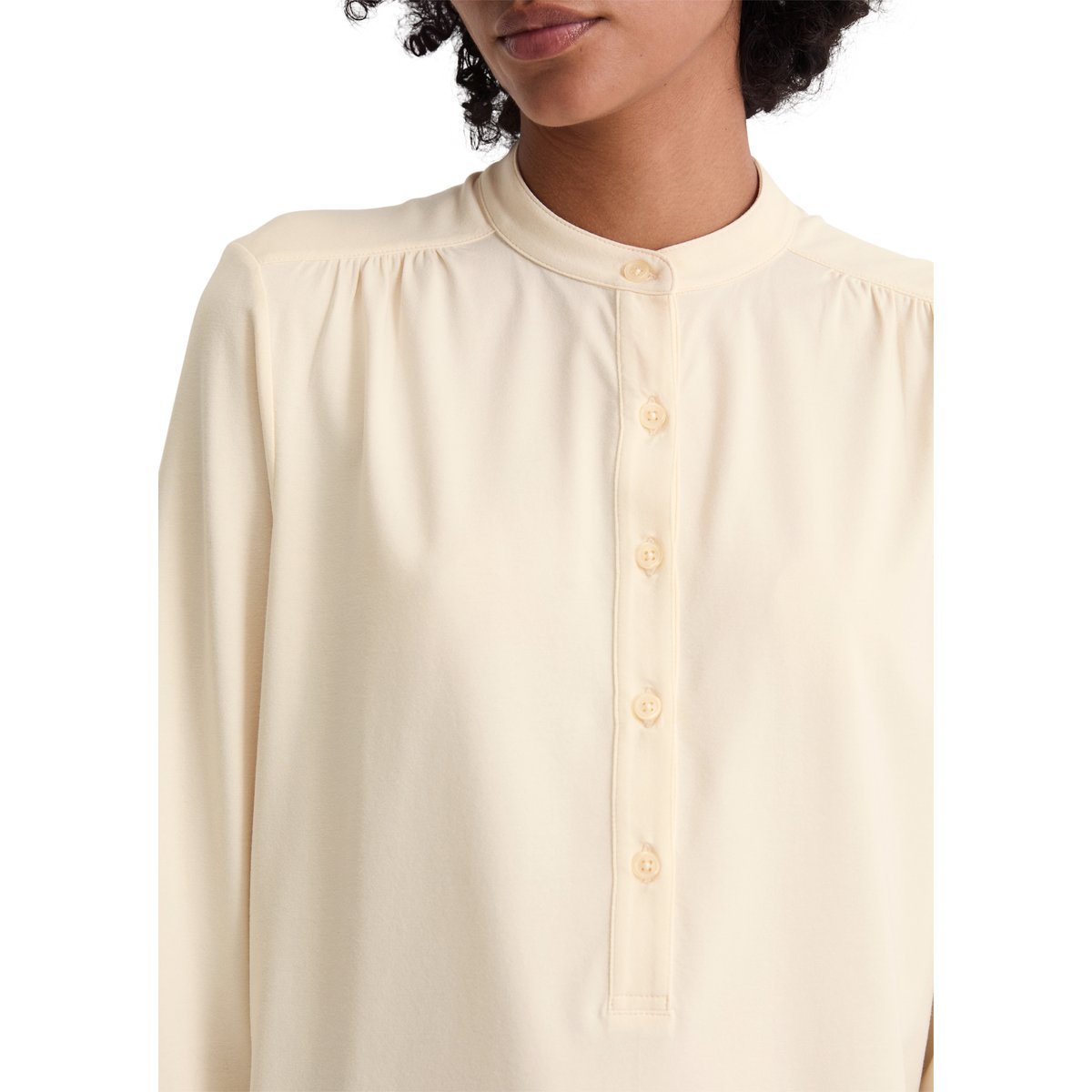 Blouse en jersey relaxed avec TENCEL™ Modal beige, MARC O'POLO
