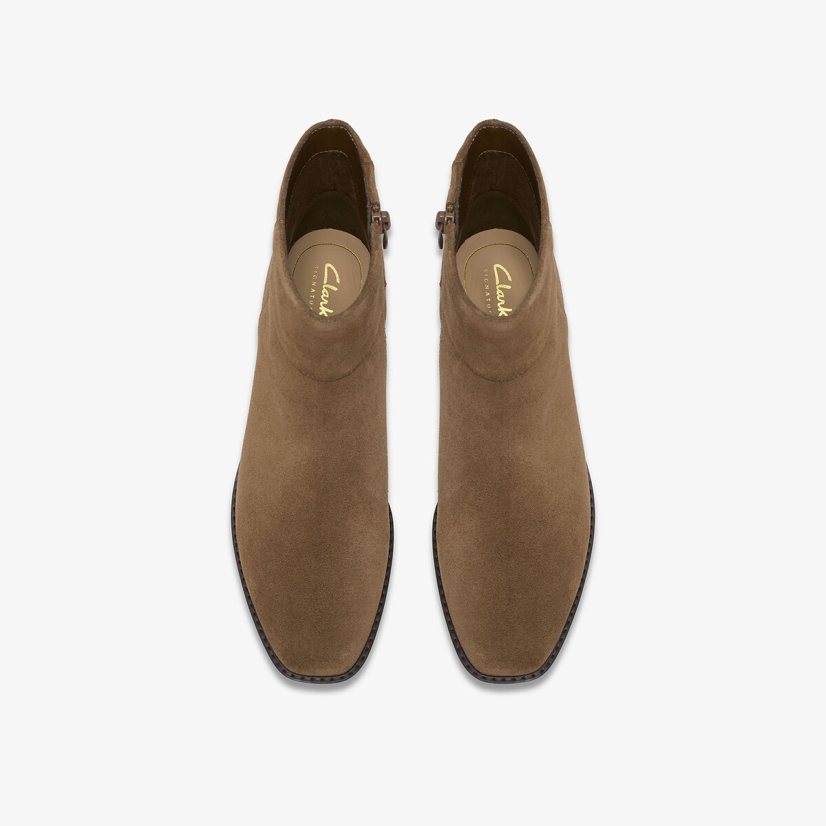 Botines de ante, tacón bajo, WRENN TOP beige              , CLARKS