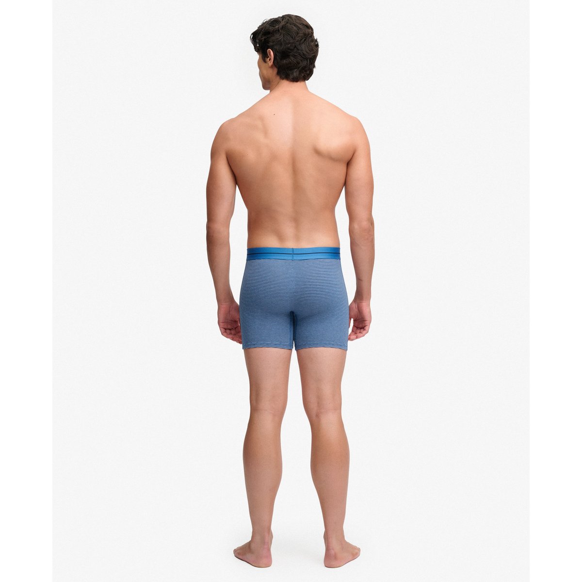 Lot de 3 Boxers & Co Coupe Classique bleu à pois/rayures, SUPERDRY