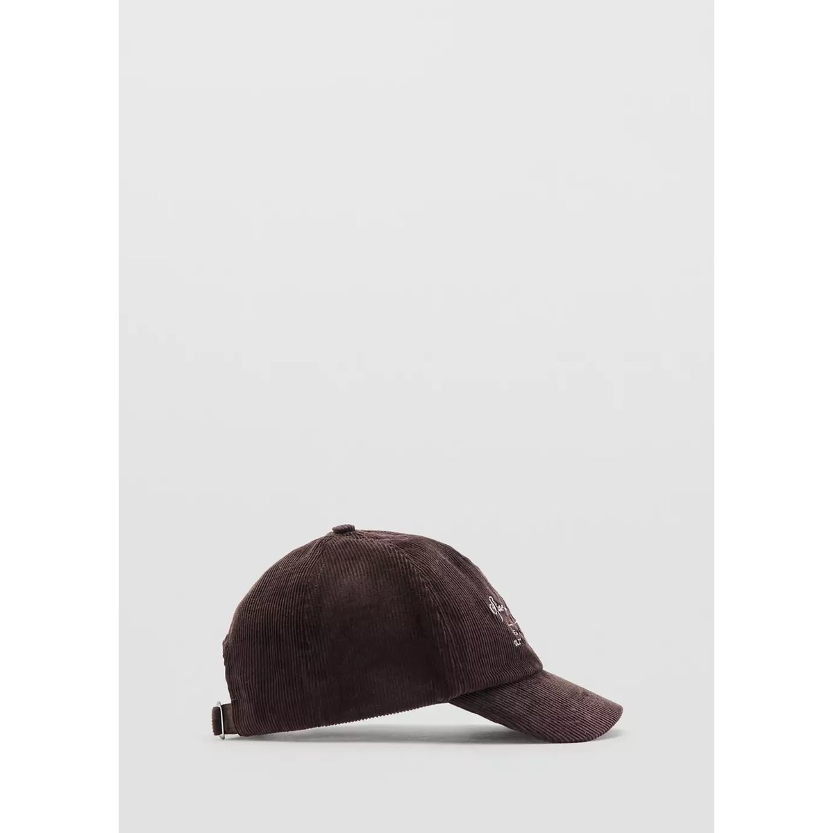 Casquette velours côtelé brodée chocolat, MANGO KIDS