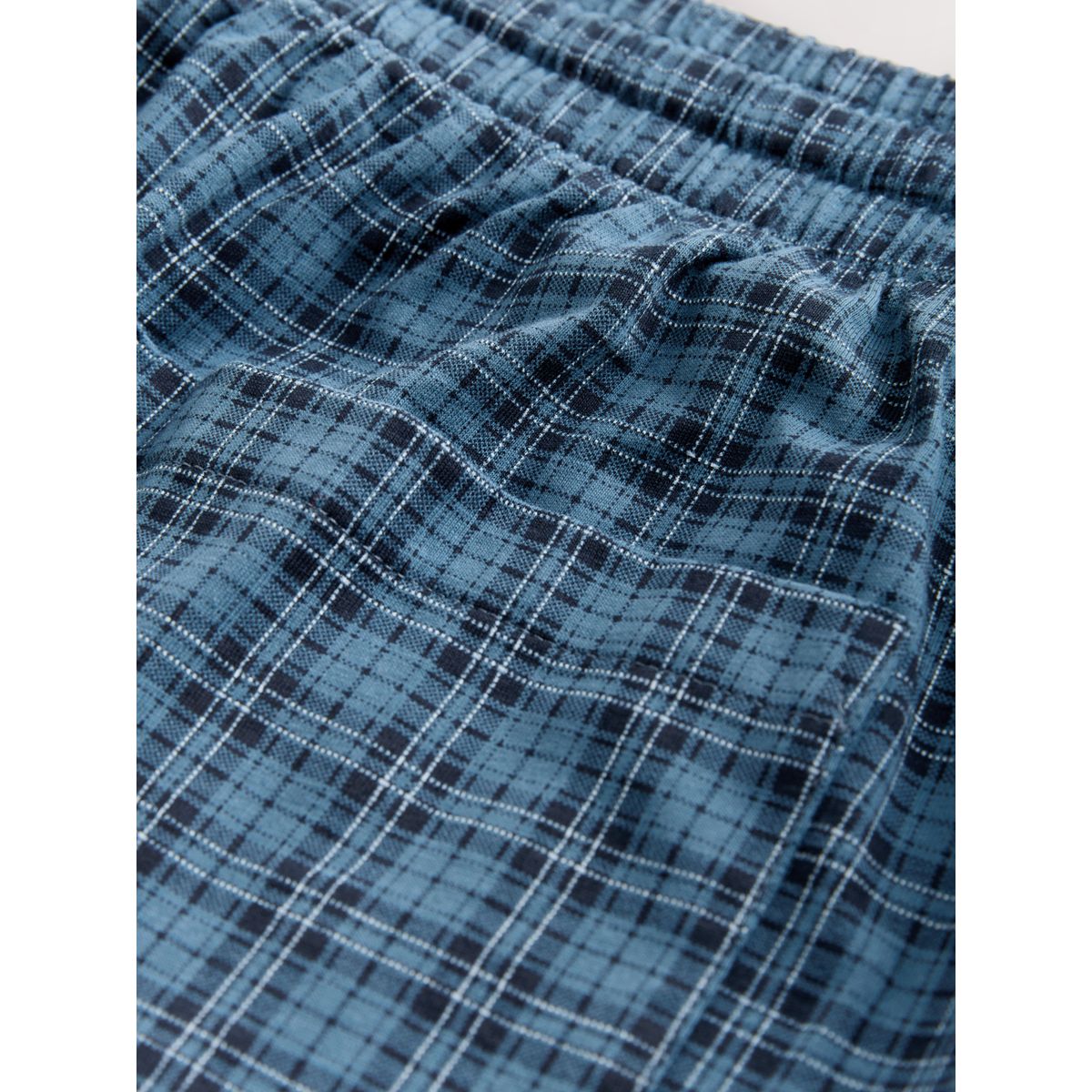 Short pyjama en jersey à carreaux, lot de 2 bleu marine, NEXT