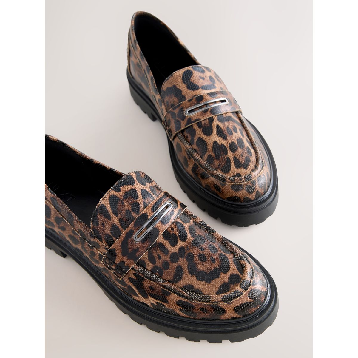Mocassins à semelle épaisse forever comfort® léopard, NEXT