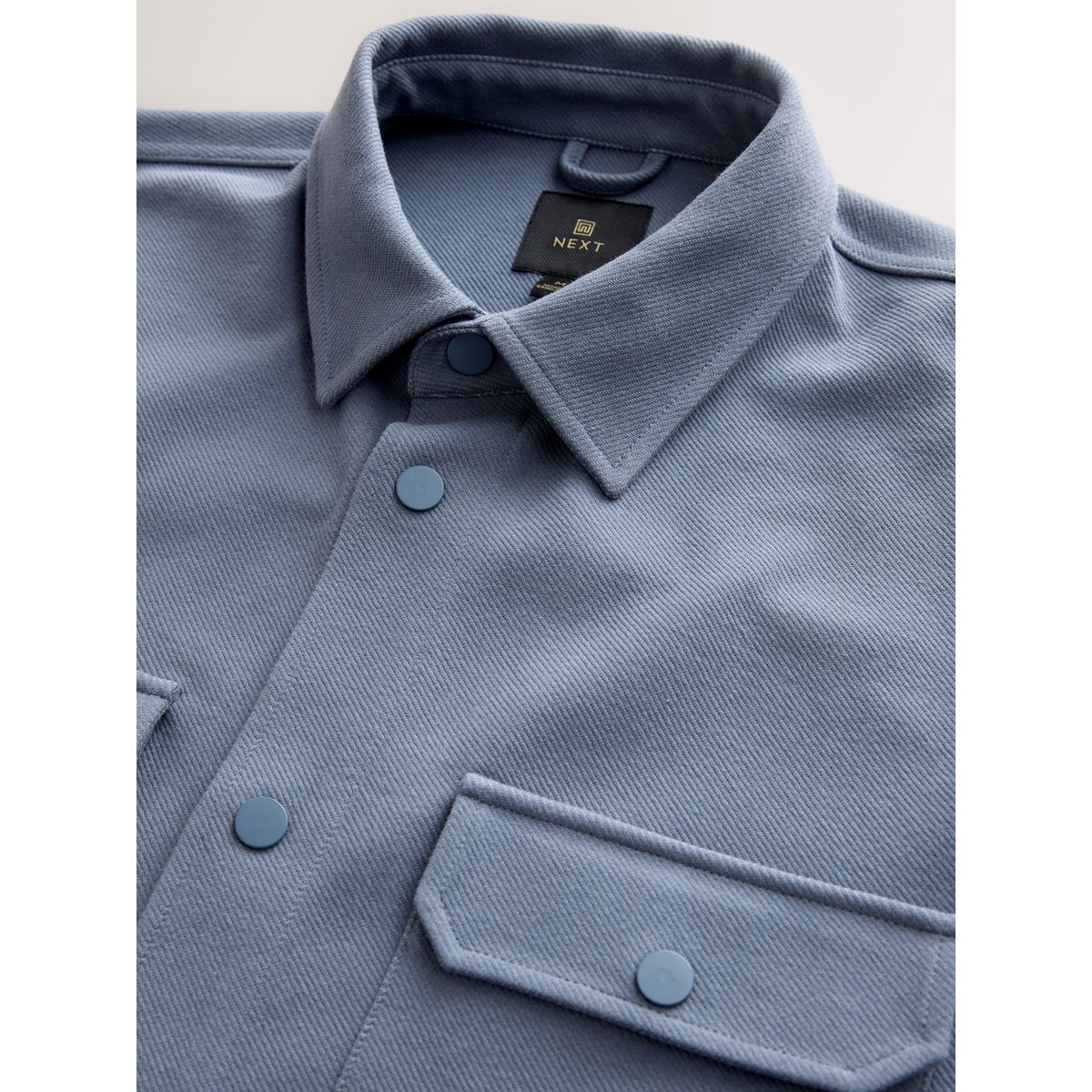Veste-chemise en sergé de jersey, lot 2 gris/bleu, NEXT