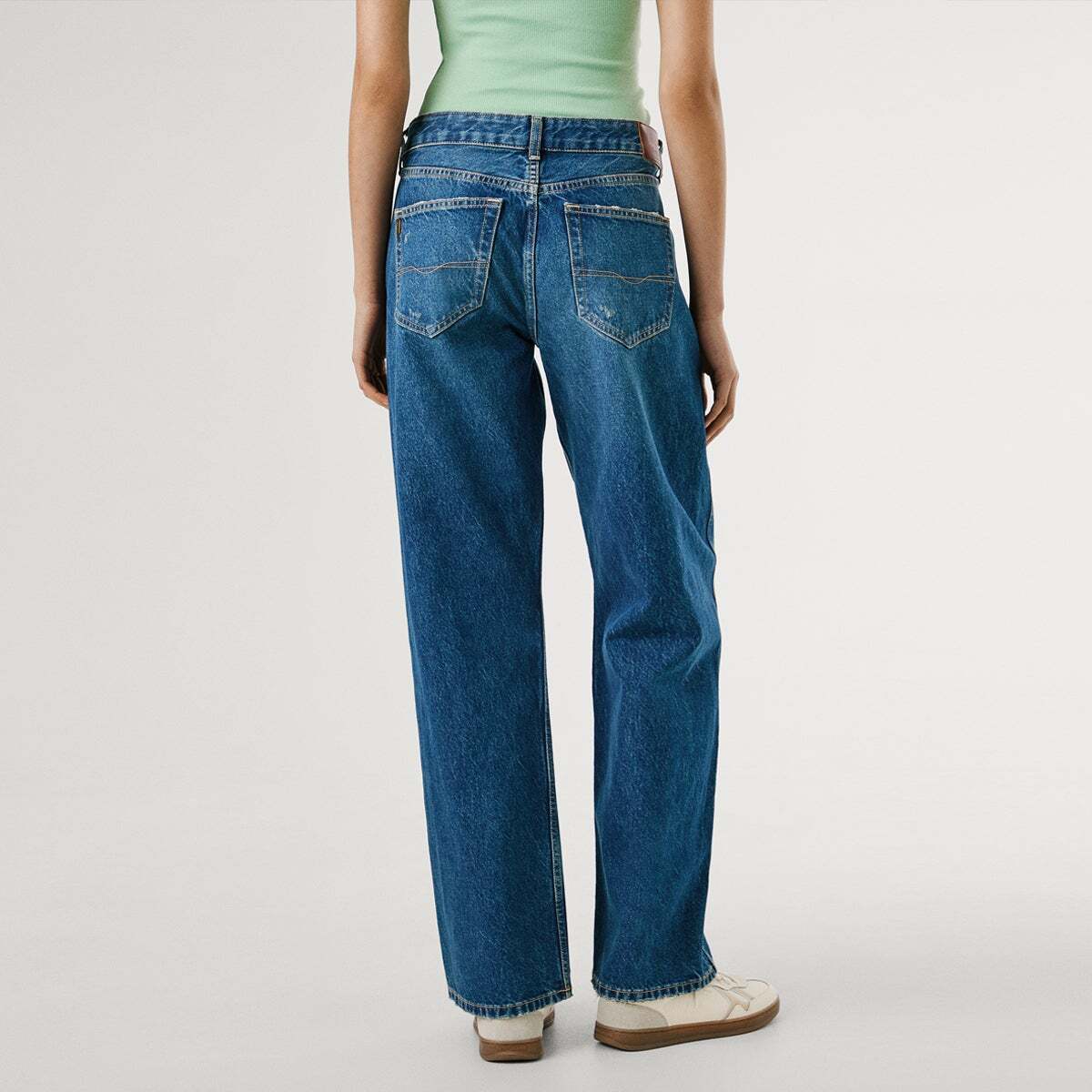 Jean Coupe Large, Taille Moyenne - Hazel vintage worn true blue, PEPE JEANS