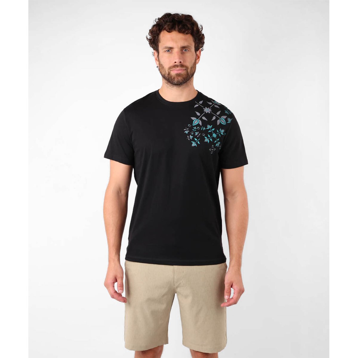 Tee shirt manches courtes graphique TASTA noir, OXBOW