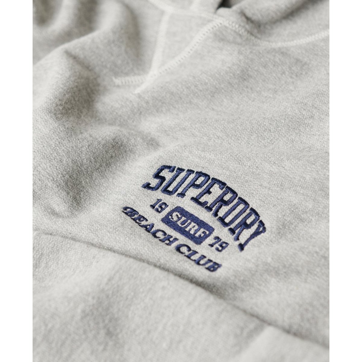 Sweat à capuche Athletic Essentials gris chiné, SUPERDRY