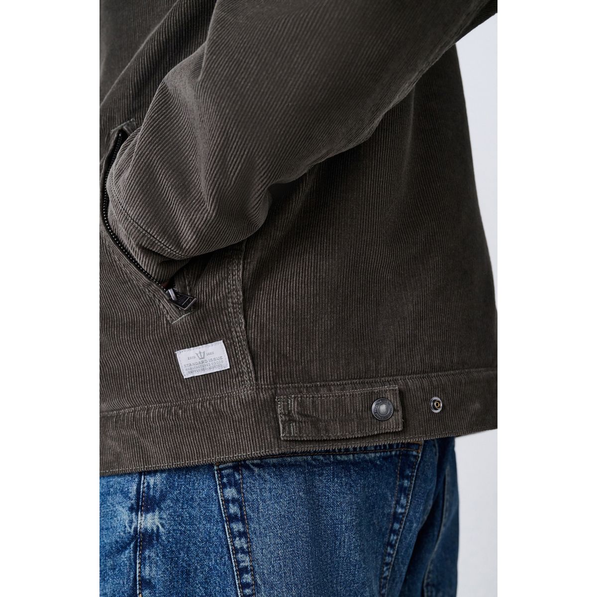 Veste en velours côtelé à doublure mouton marron champignon, NEXT