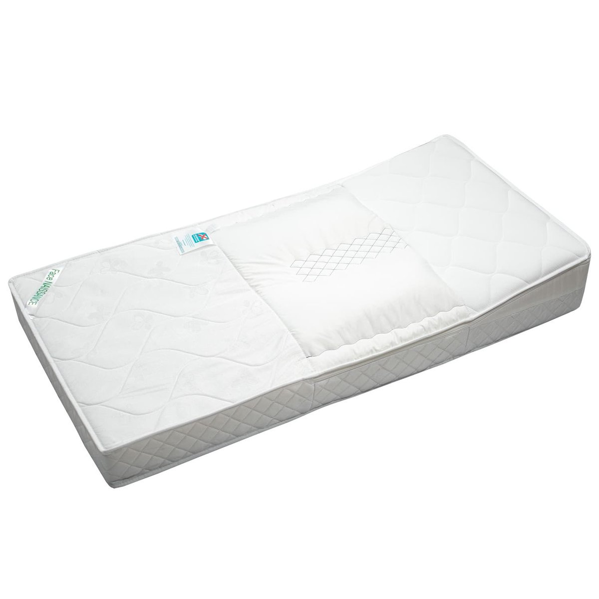 Matelas anti-reflux cale  amovible blanc, SEVIRA KIDS