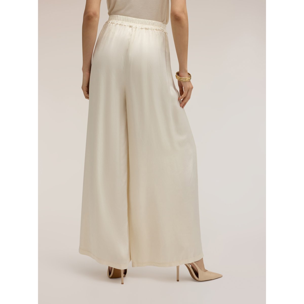 Pantalon palazzo blanc, MOTIVI