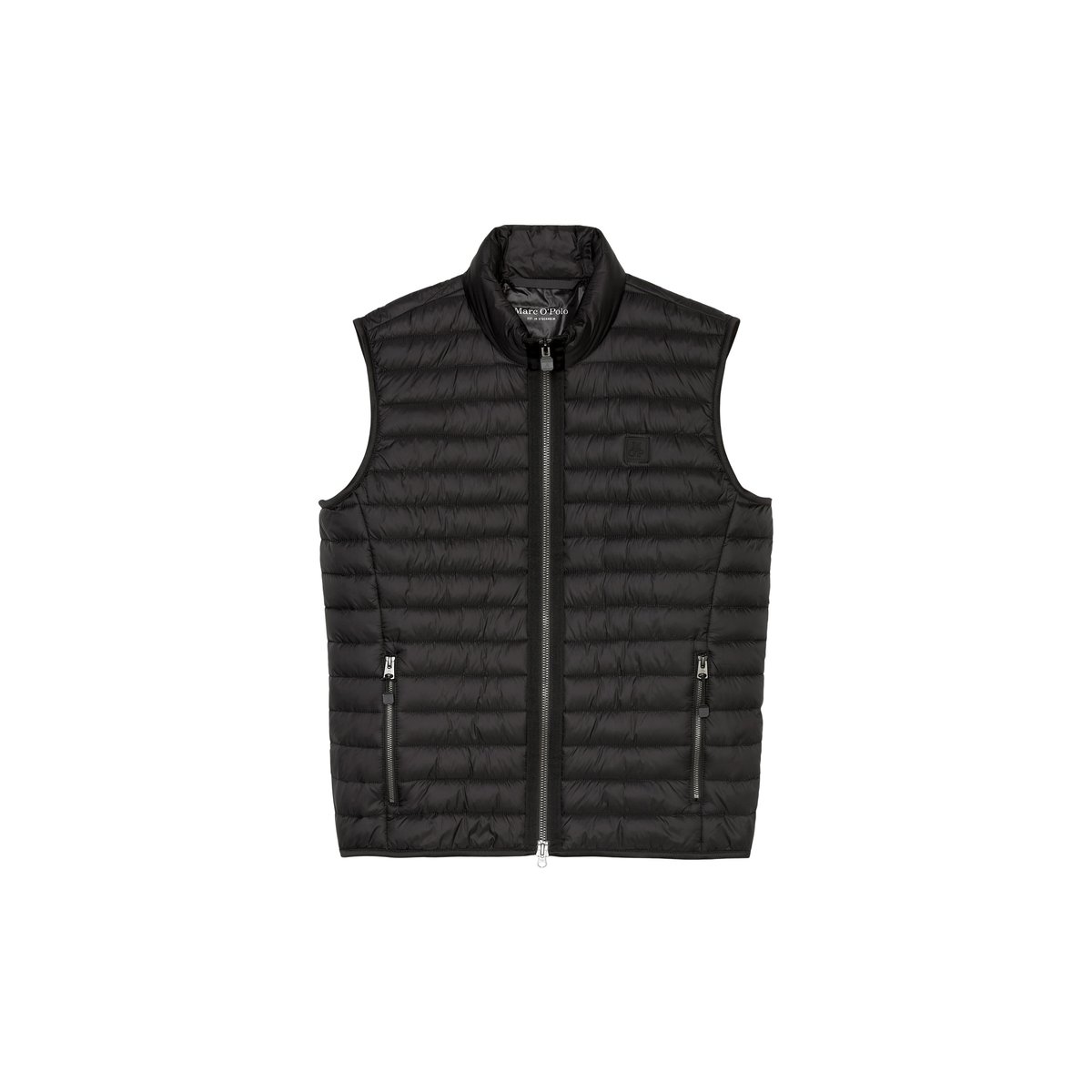 Gilet matelassé regular en matériau recyclé noir, MARC O'POLO