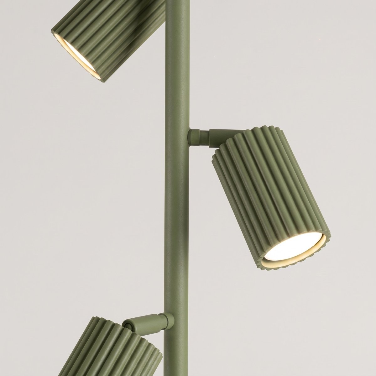 Lampadaire Aluminium Vert Olive GU10 3 KARBON vert olive, EDEN