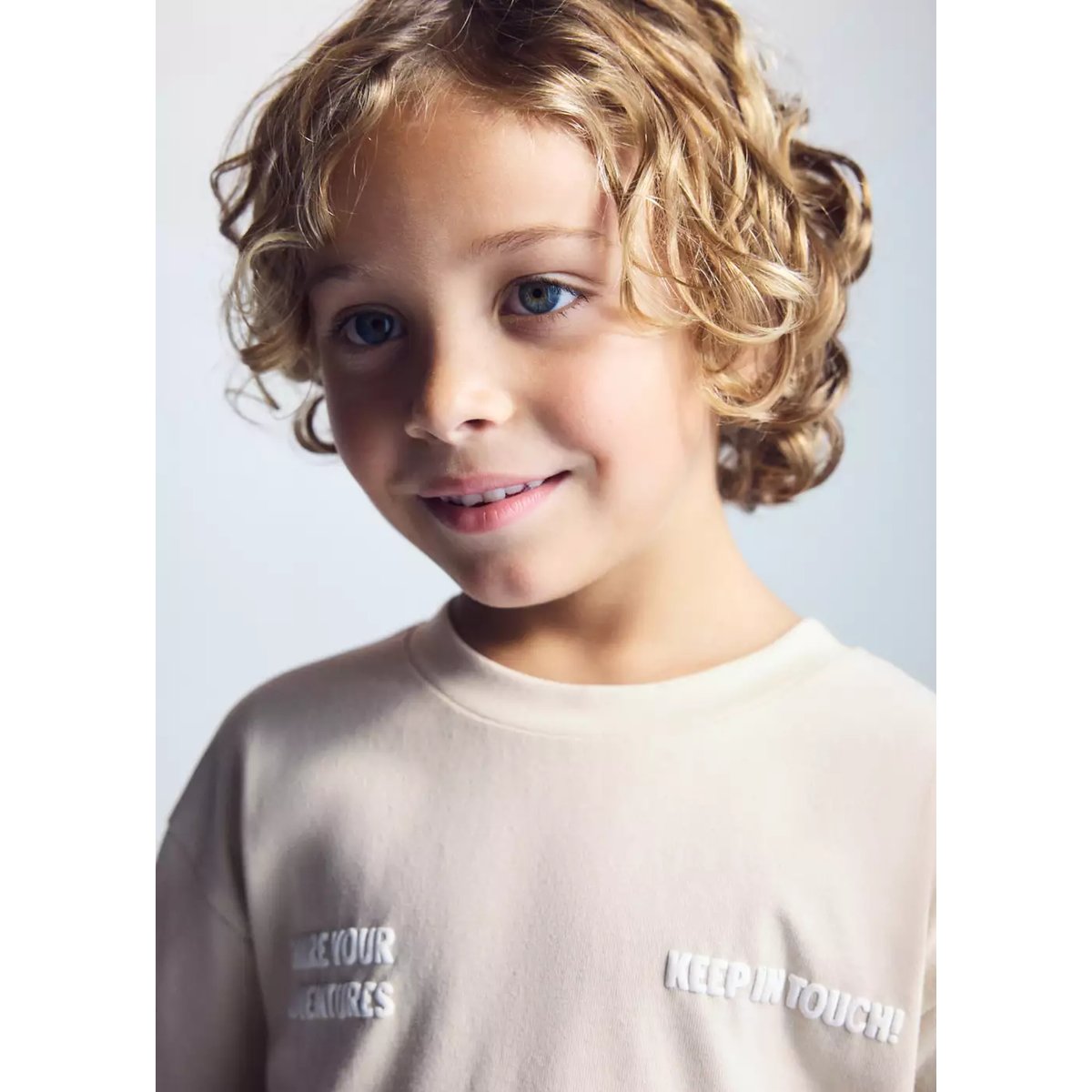 Sweat-shirt coton imprimé sable, MANGO BABY