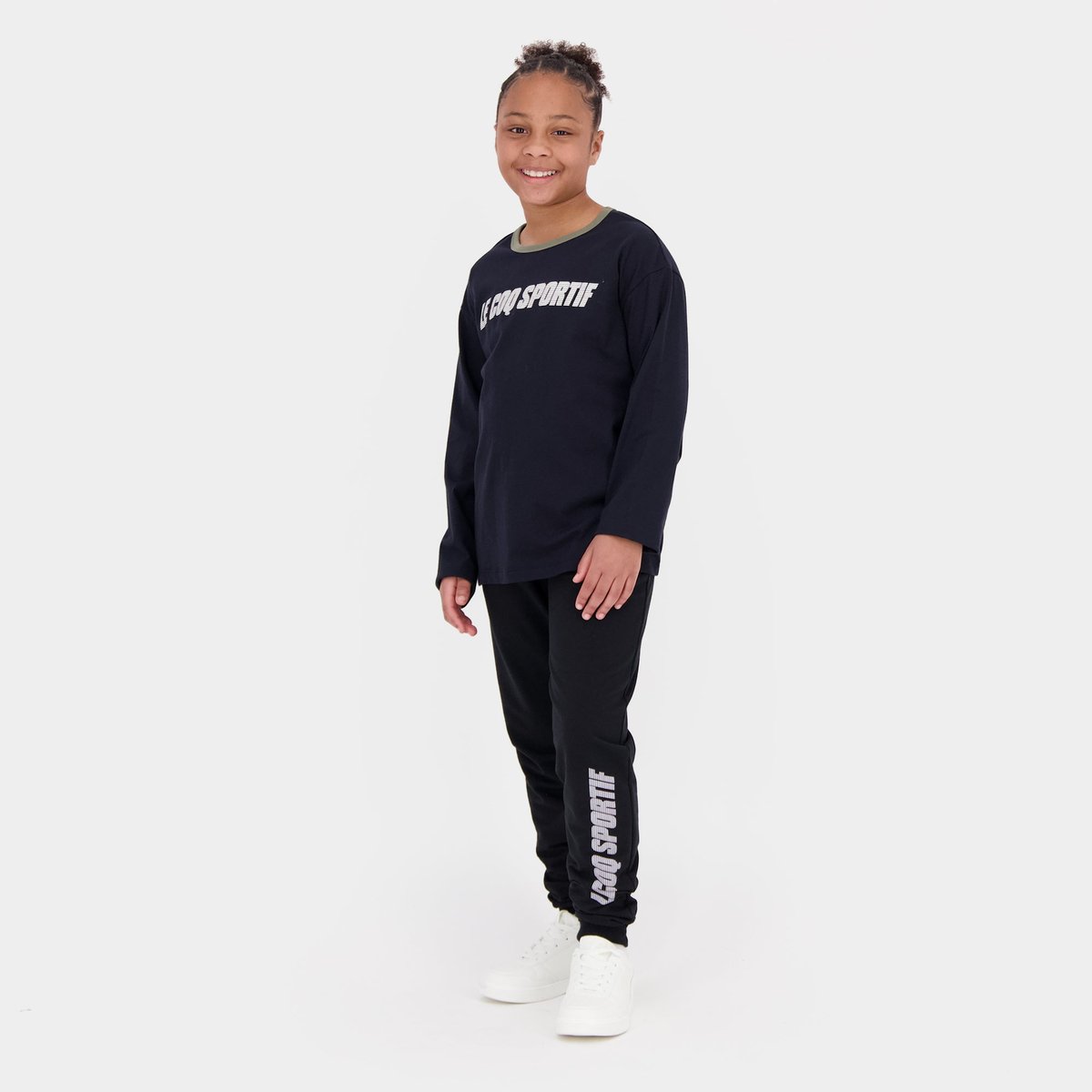 T-shirt manches longues Essentiels black light, LE COQ SPORTIF