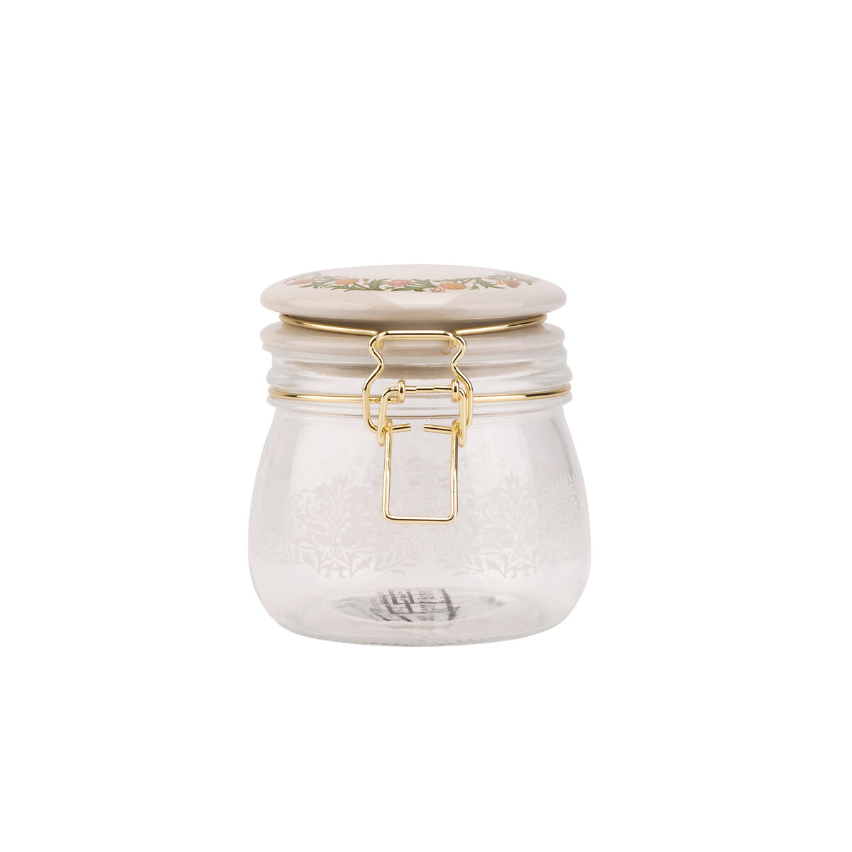 500ml Kitchen Garden Cliptop Glass Storage Jar multi-coloured, WILLIAM MORRIS AT HOME