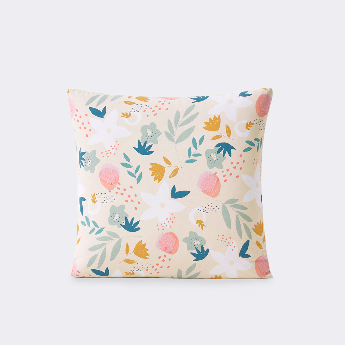Taie d'oreiller coton biologique, Vahina imprimé rose, LA REDOUTE INTERIEURS