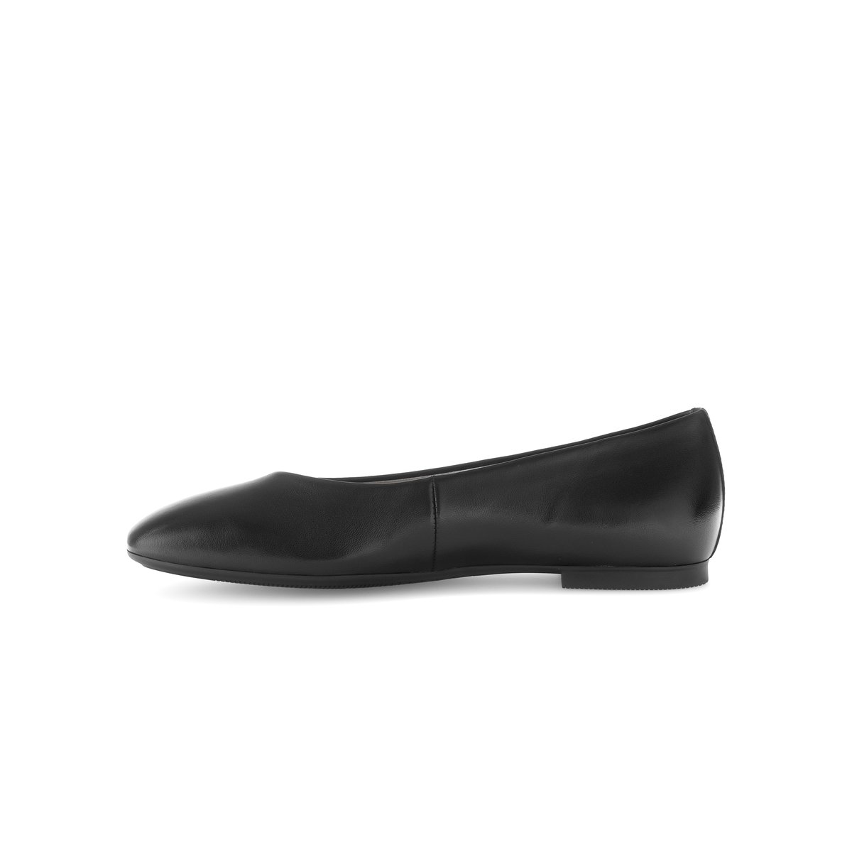 Ballerines en cuir à talon décroché noir lisse, GABOR