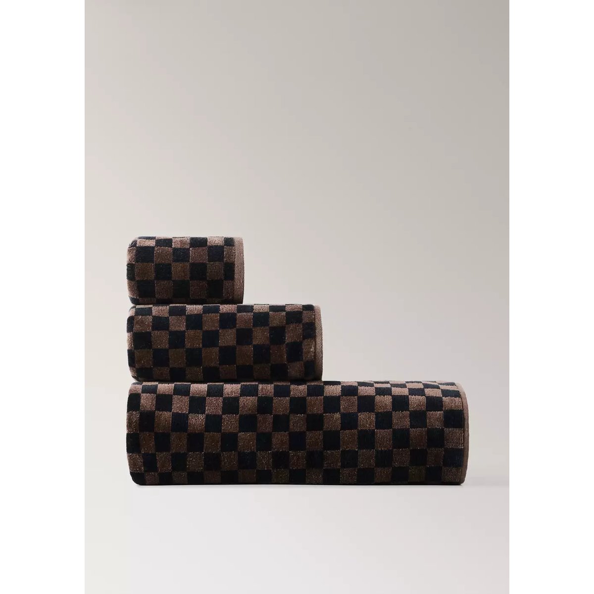 Serviette damas marron, MANGO HOME