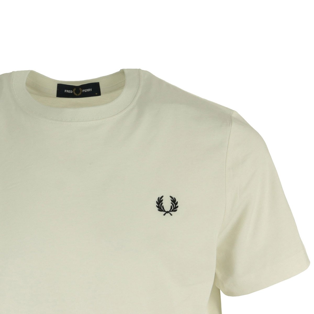 Crew Neck T-Shirt snow white, FRED PERRY