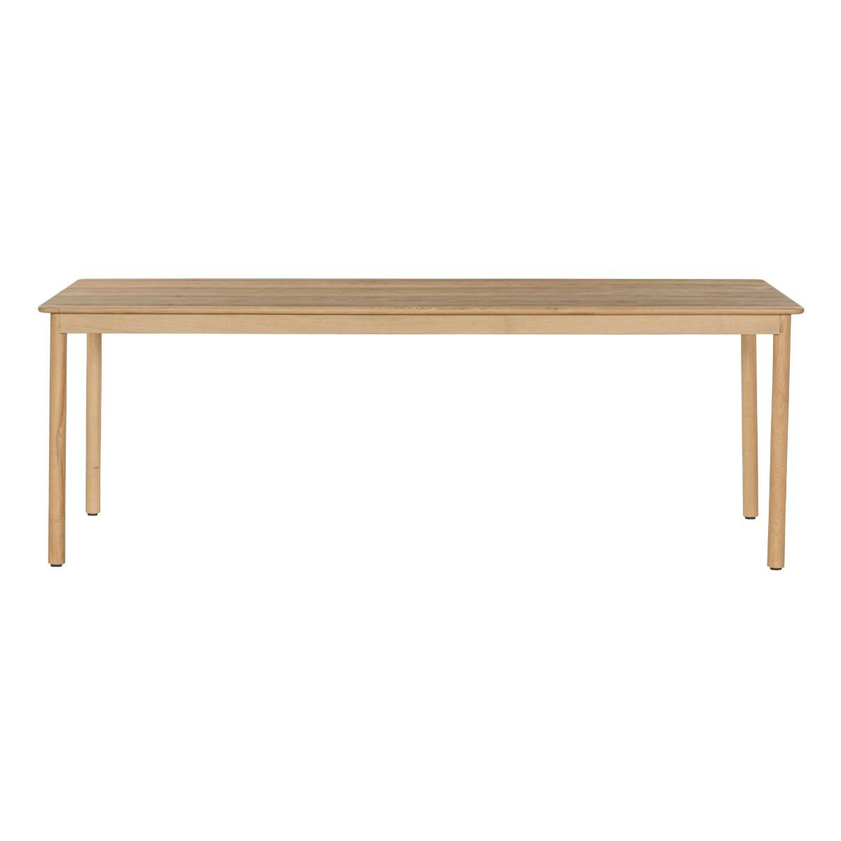 Table à manger moderne 8/10 places en chêne LOREN bois clair, PIER IMPORT