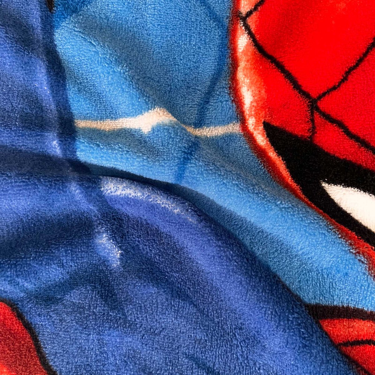 Plaid polaire imprimé 100% polyester, ACTION bleu, SPIDER-MAN