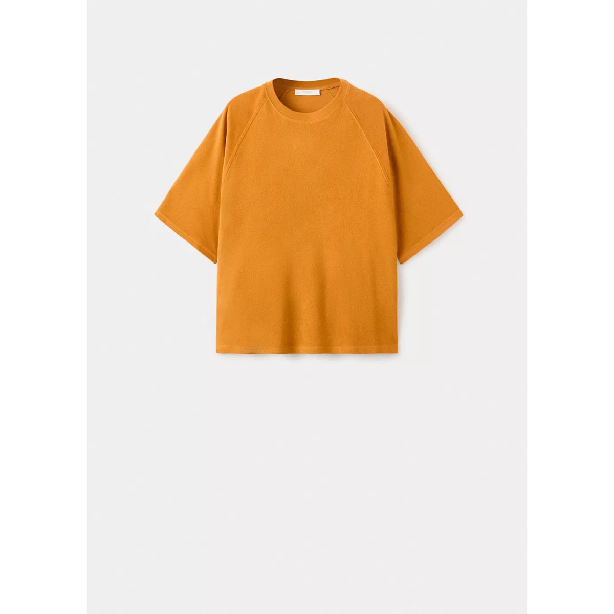 Pull en coton bouclette orange, MANGO