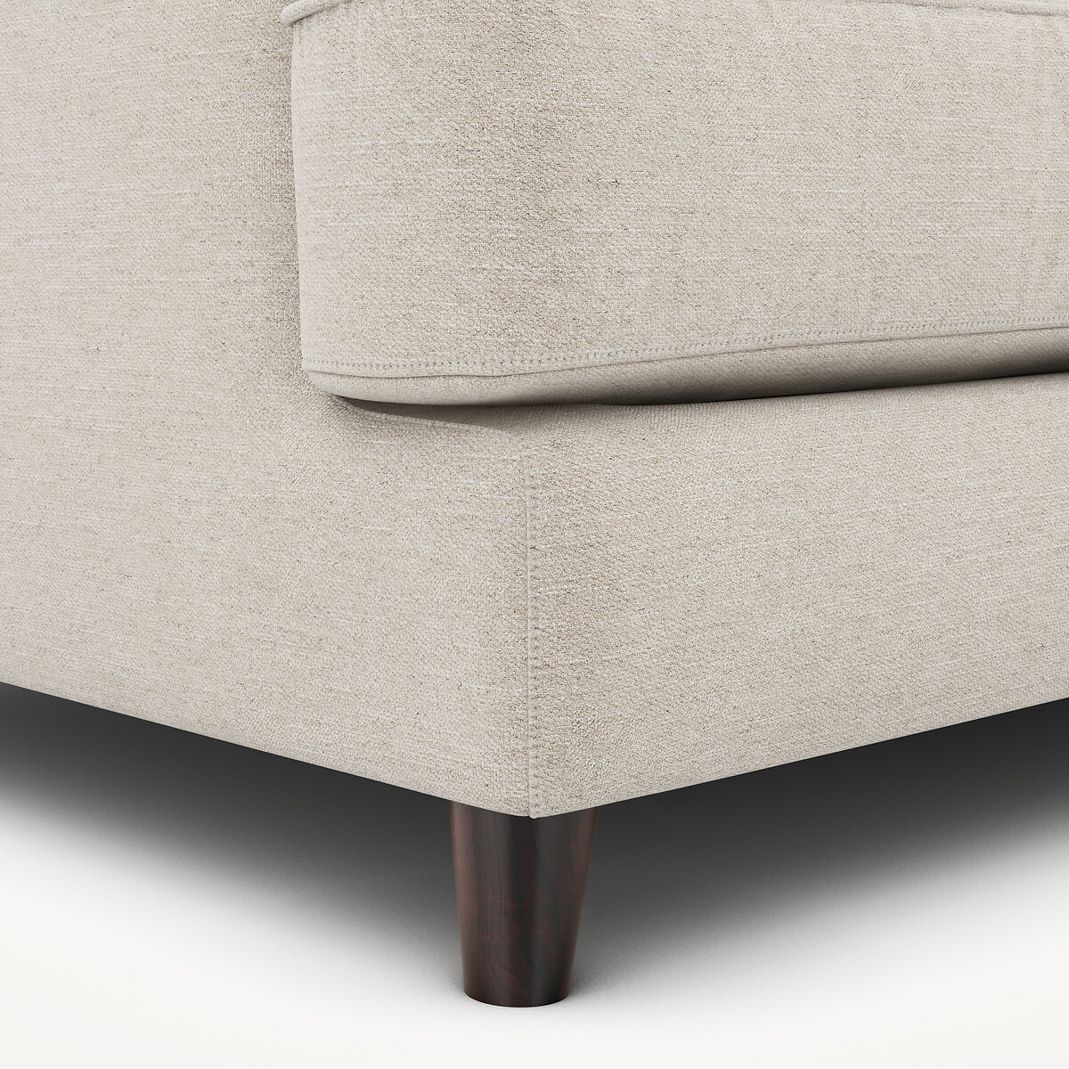 Kompaktes Sofa, aus meliertem Stoff, ALWINE elfenbein, AM.PM