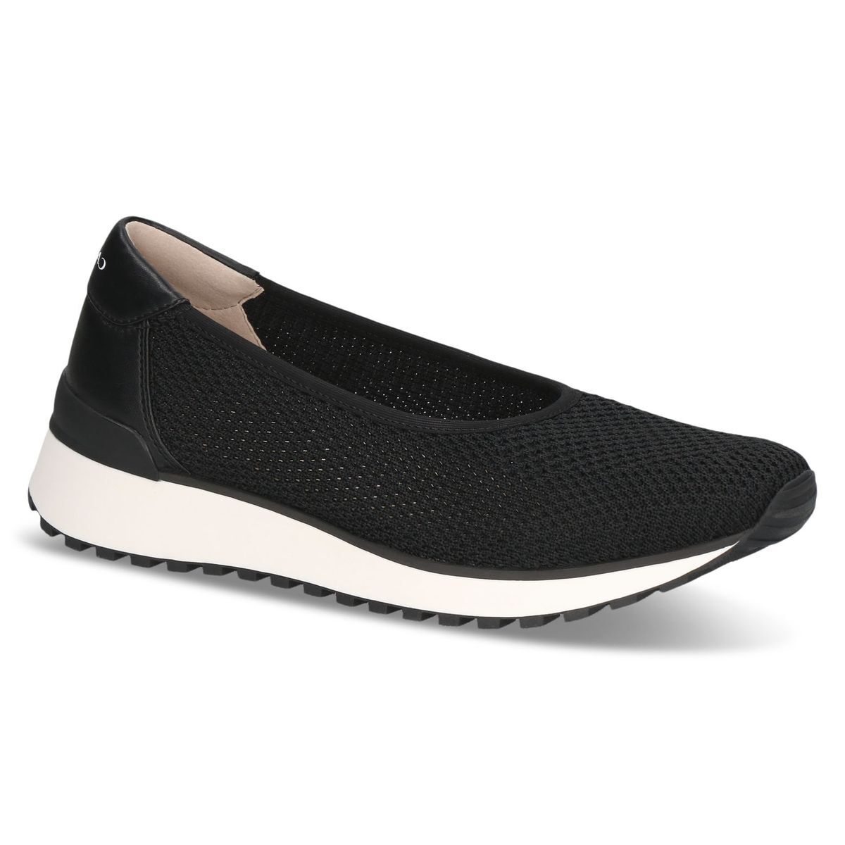 Basket femme noir brillant, CAPRICE