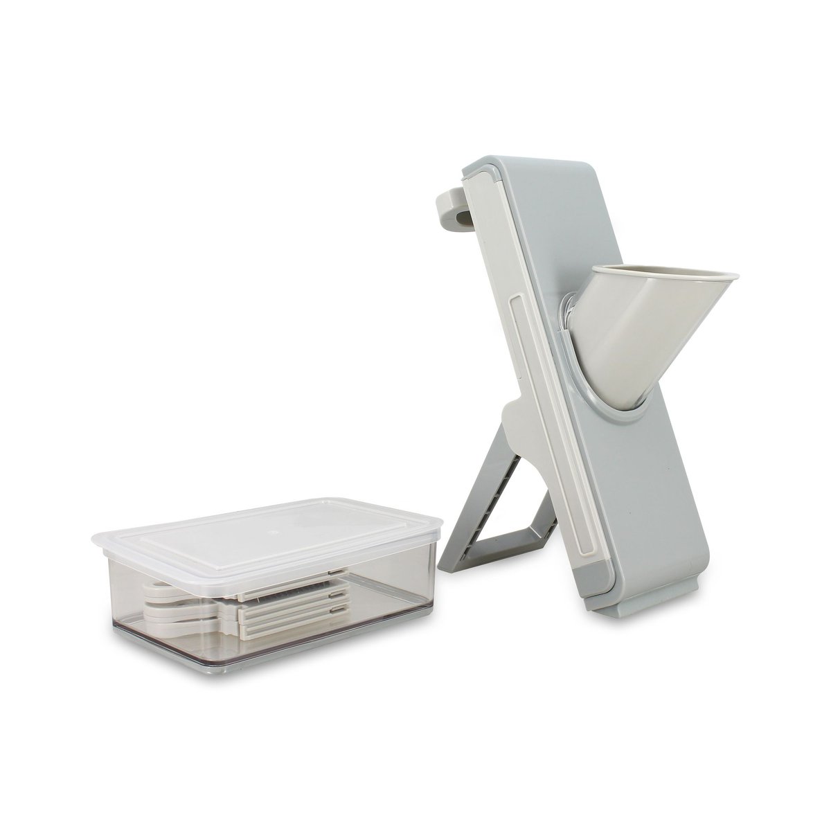 Mandoline verticale en polypropylène gris, MENASTYL