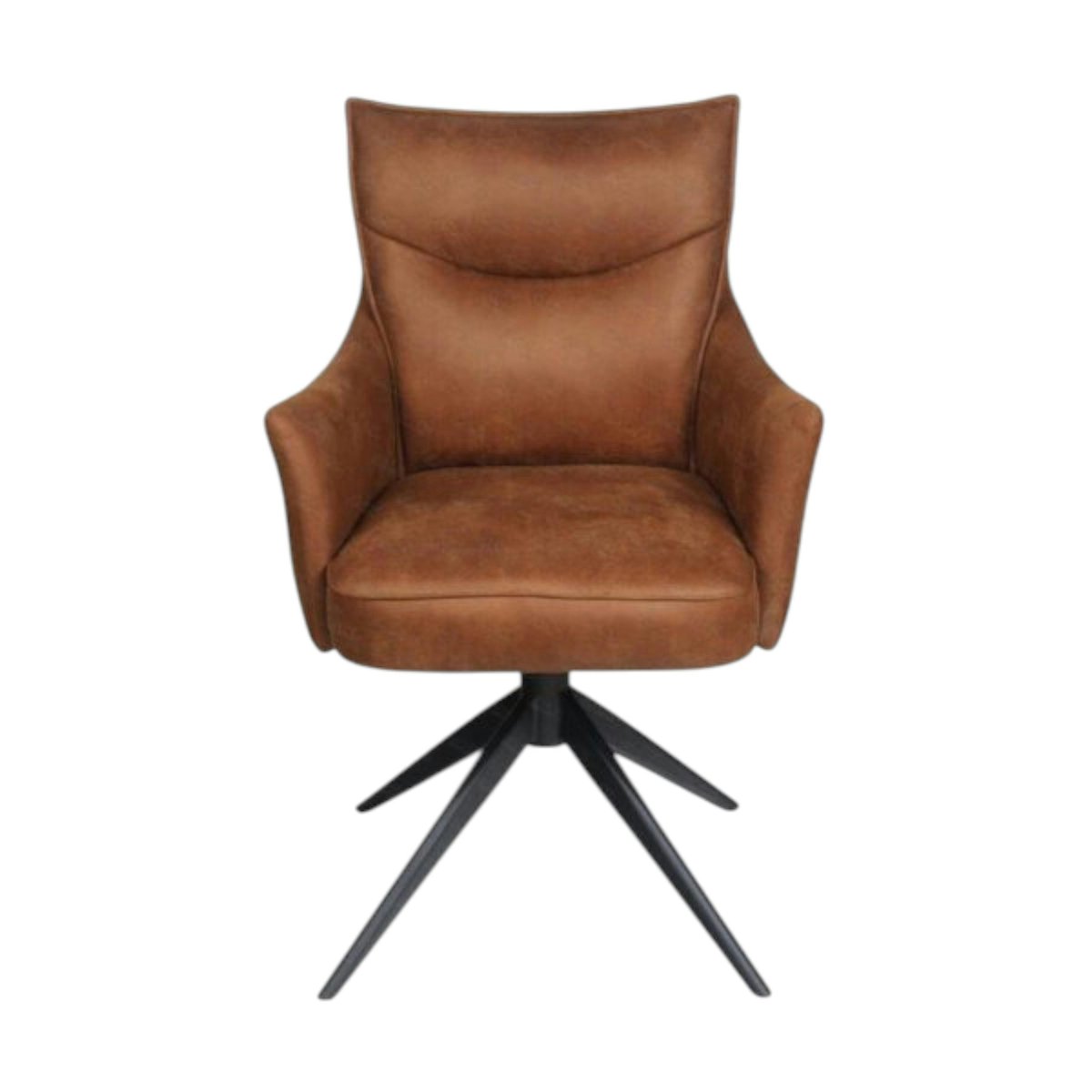 Fauteuil de table pivotant (lot de 2) LOMBARDIE marron, PIER IMPORT
