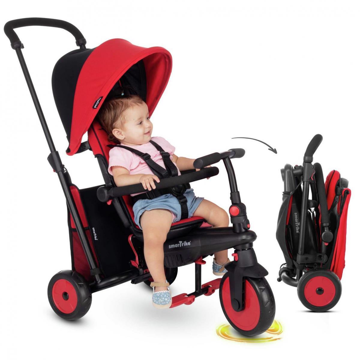 Tricycle Evolutif Pliable STR3 Rouge rouge, SMARTRIKE