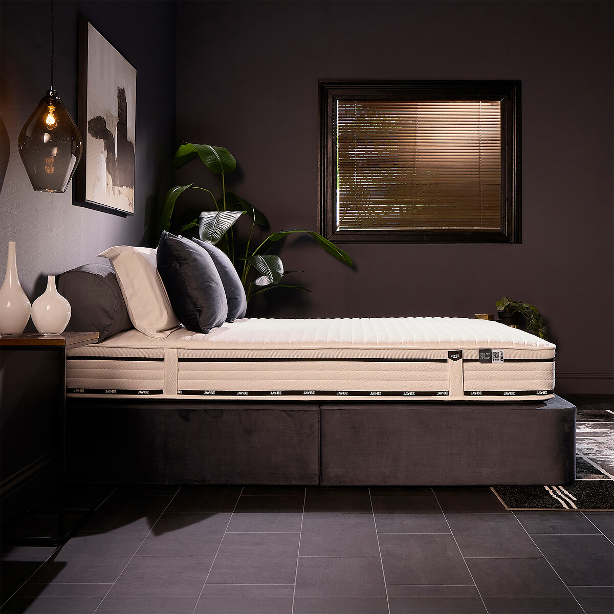 Jay-Be® Flex Ultra-Firm 1200 Pocket Sprung Mattress white/black, JAY-BE