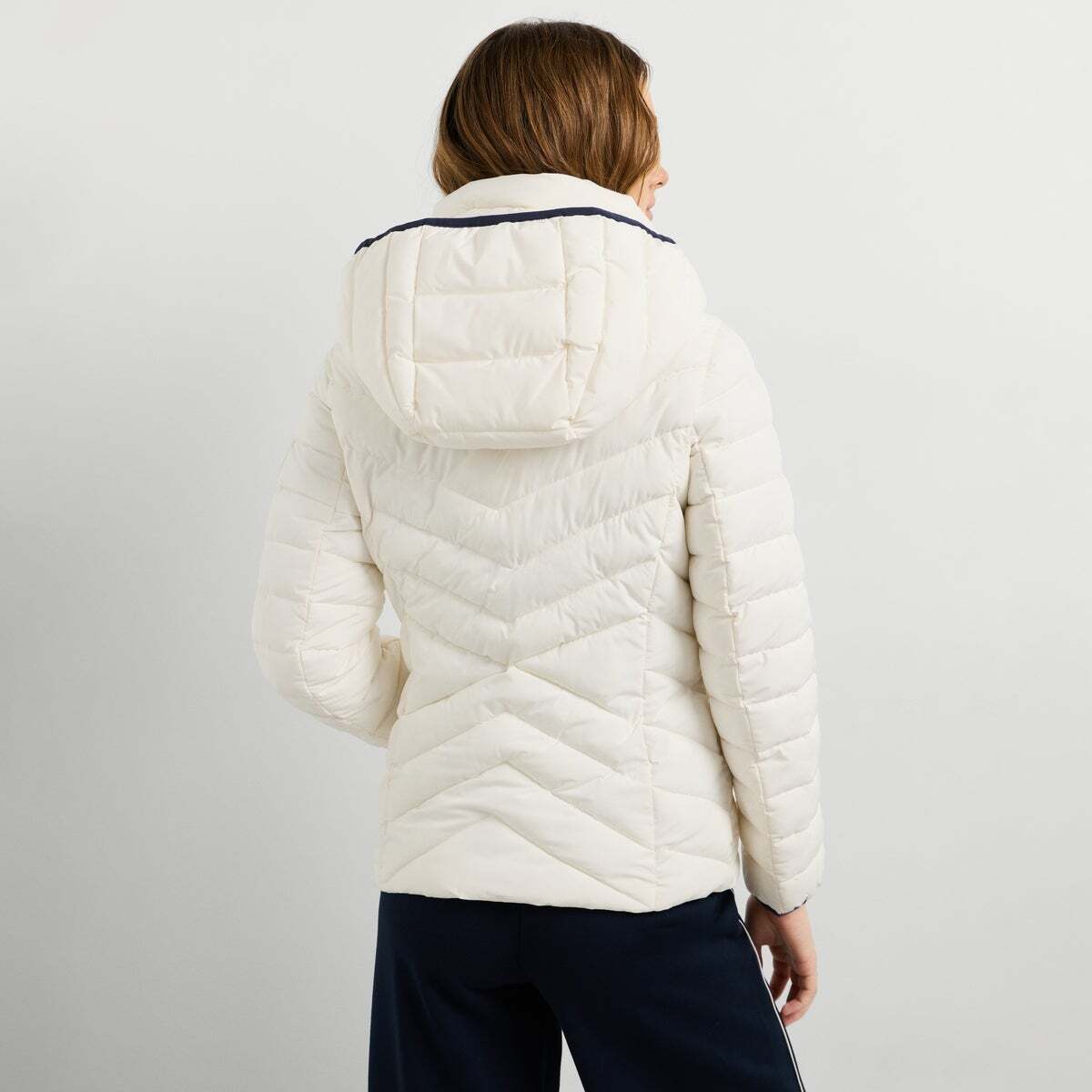 Doudoune Matelassée Imperméable blanche mousse, PEPE JEANS