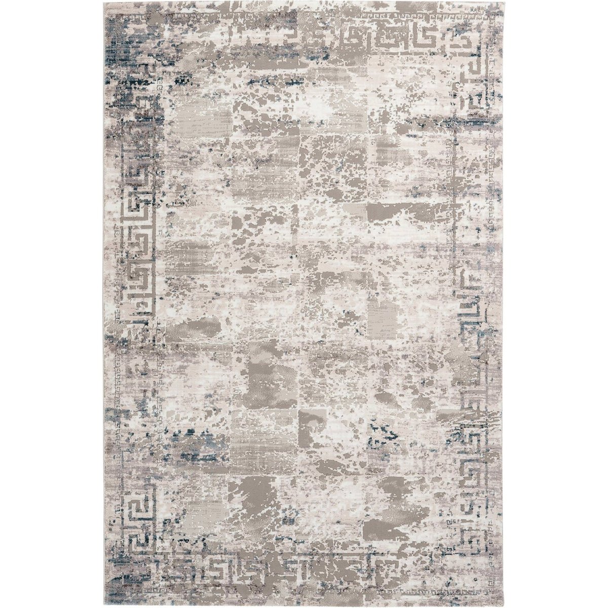 Tapis rectangulaire effet 3d, Olivo taupe sable et écru moucheté, ARTE ESPINA