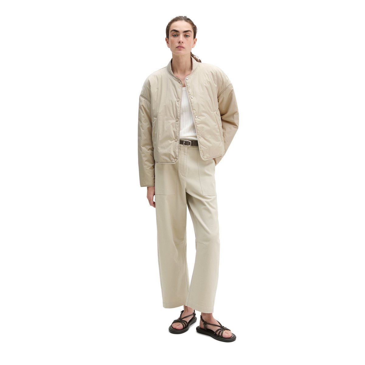 Veste matelassée regular avec surface hydrofuge beige, MARC O'POLO