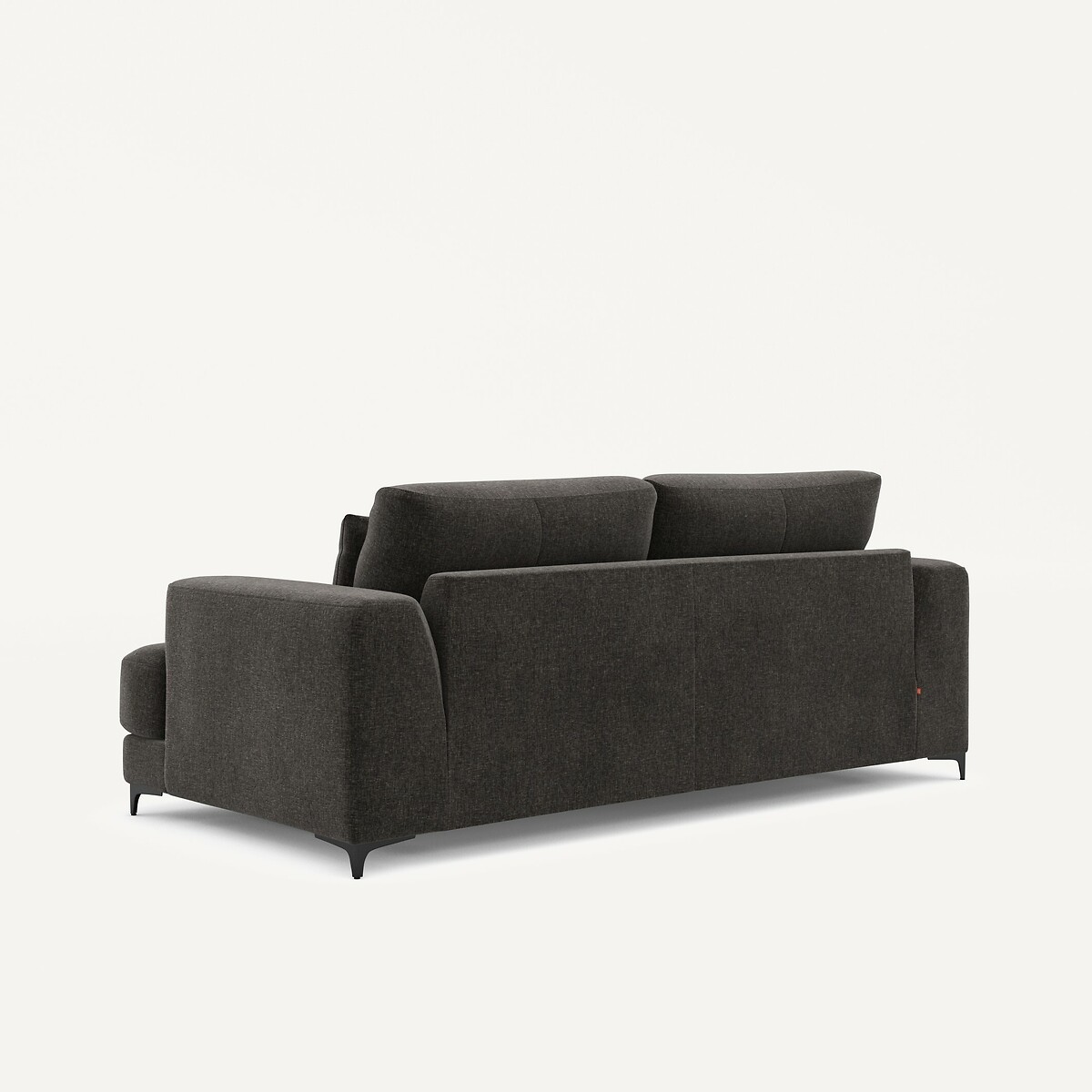Canapé 3P convertible velours chenille, Marsile basalte, AM.PM