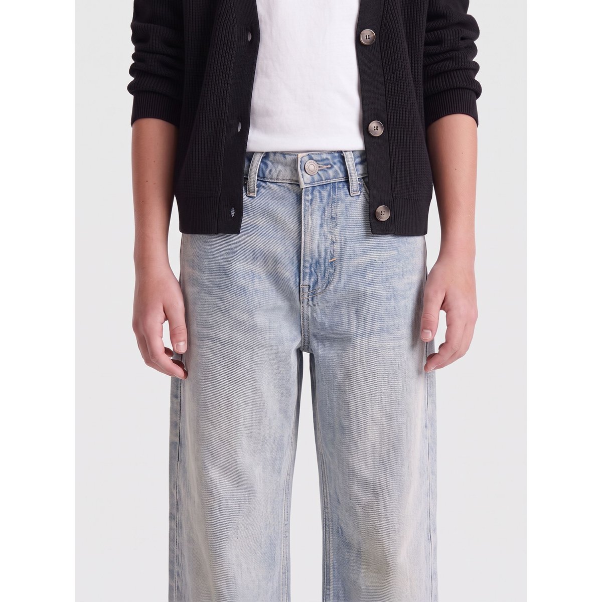 Jean À Jambe Large light blue denim, ONLY & SONS JUNIOR
