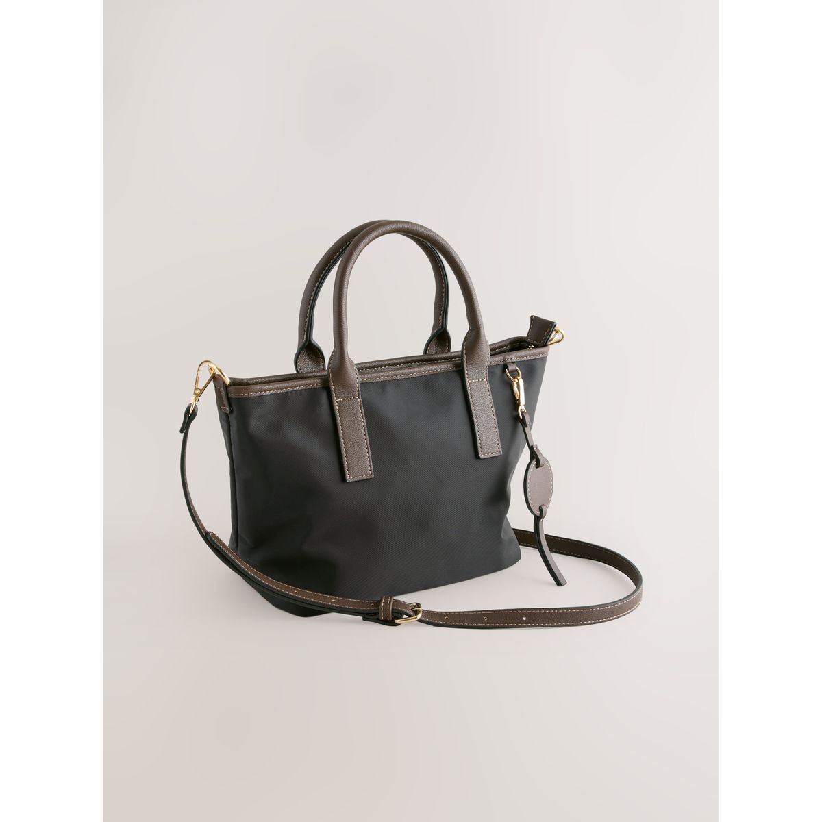 Sac à bandoulière en nylon noir, NEXT