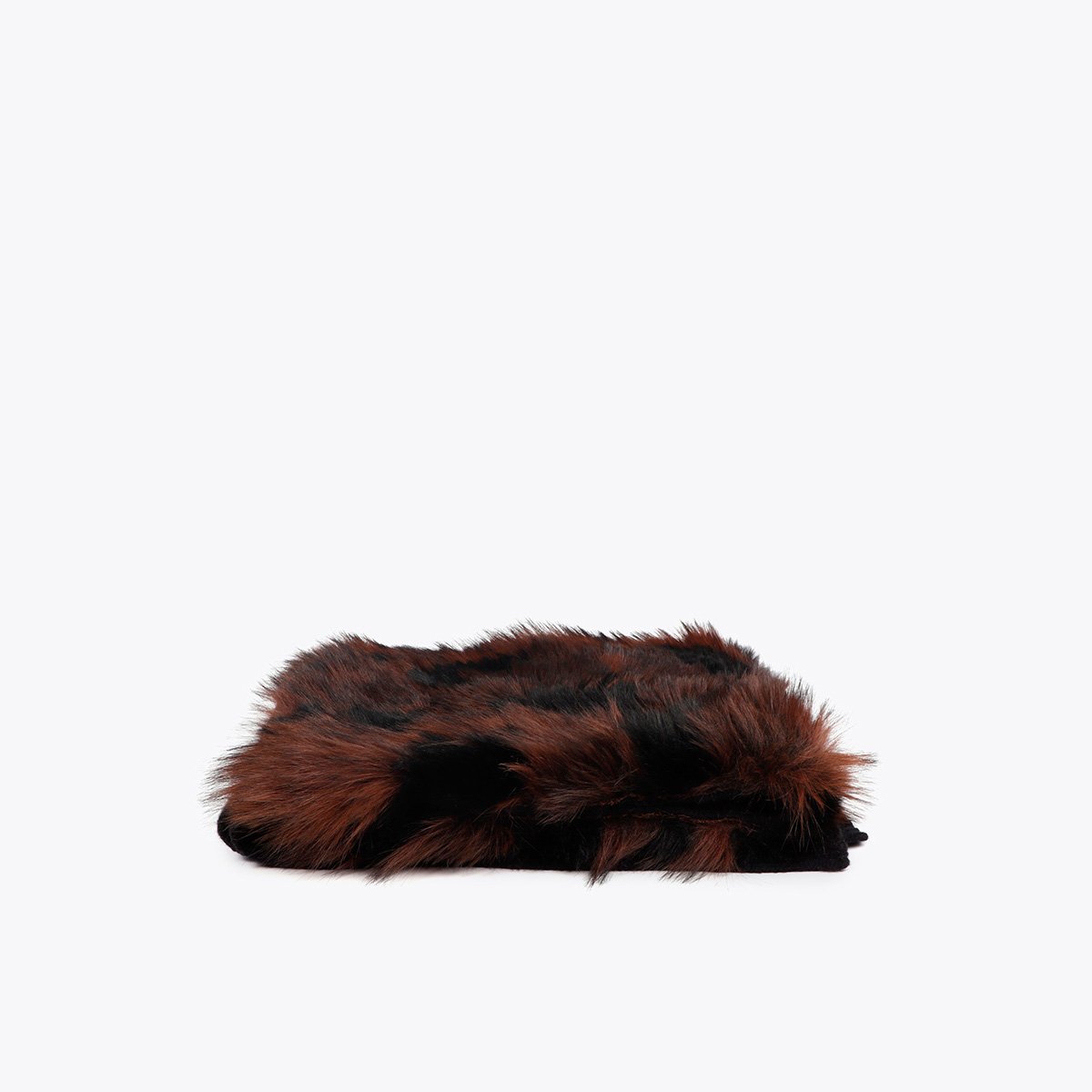 Écharpe tricotée à revers motif léopard noir, LOLA CASADEMUNT