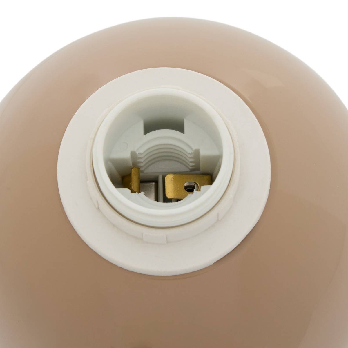 Lampe champignon en acier LITO beige, ATMOSPHERA